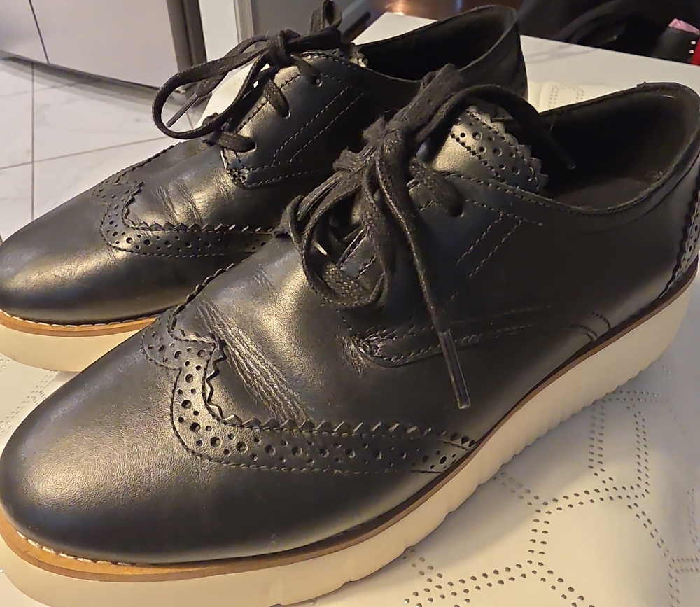 Cole Haan Black Leather Sneakers